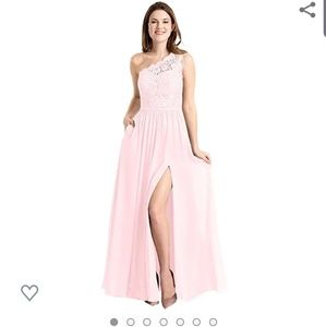 Blushing pale pink long dress. Size 12.